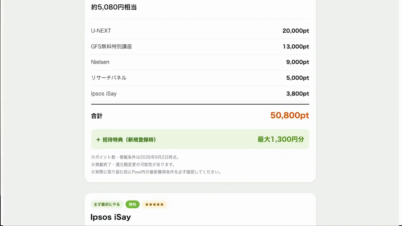 ポイントがつかない典型的なミス